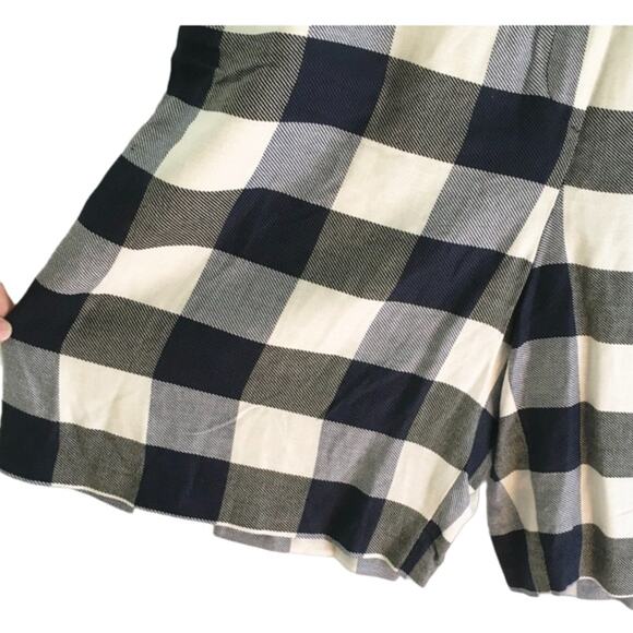NWT VTG KATHRYN DEENE Ribcage Rise Wide Leg Buffalo Plaid Gaucho Shorts SZ 10 - Picture 7 of 12